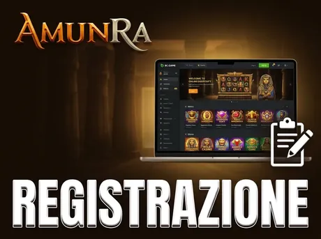Registrazione su AmunRa Casino in due minuti